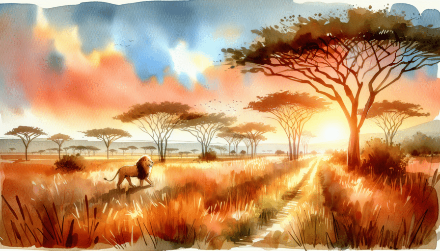 Adventure on the Savanna: The Lion's Roar