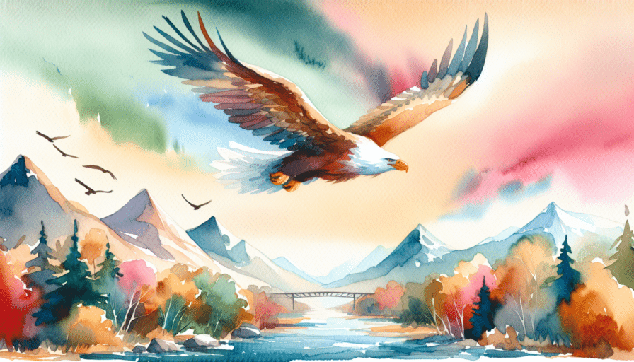 Flight of the Majestic Eagle: A High Soar