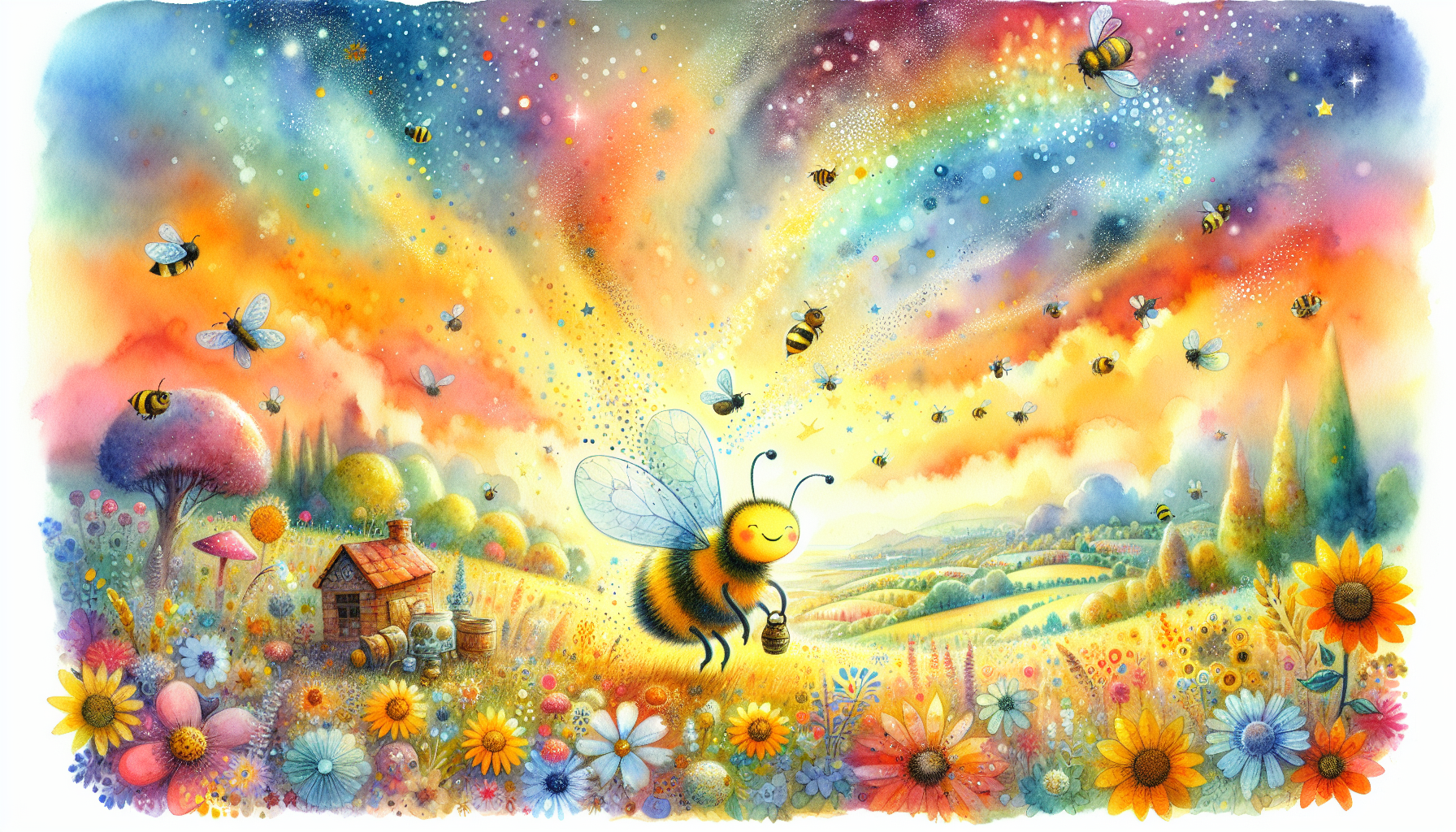 The Benevolent Bee Pollinating Acts of Giving