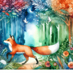 The Brave Fox and the Mysterious Forest