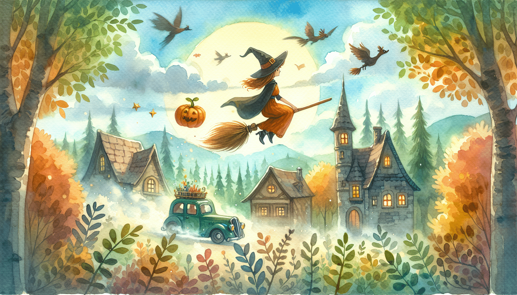 The Enchanted Broomstick Flying into Adventure