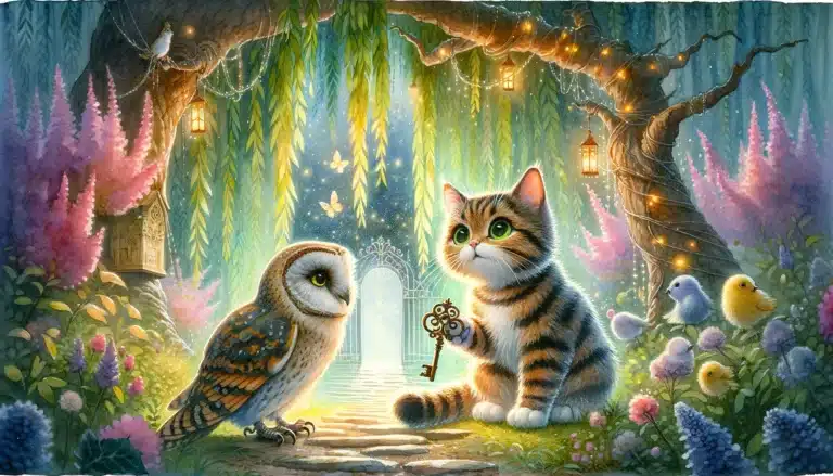 Story: “The Curious Cat and the Enchanted Garden”