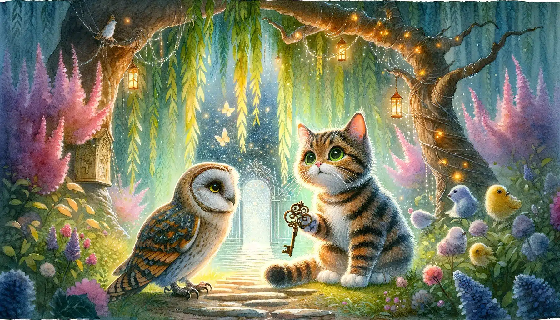 the curious cat and the enchanted garden